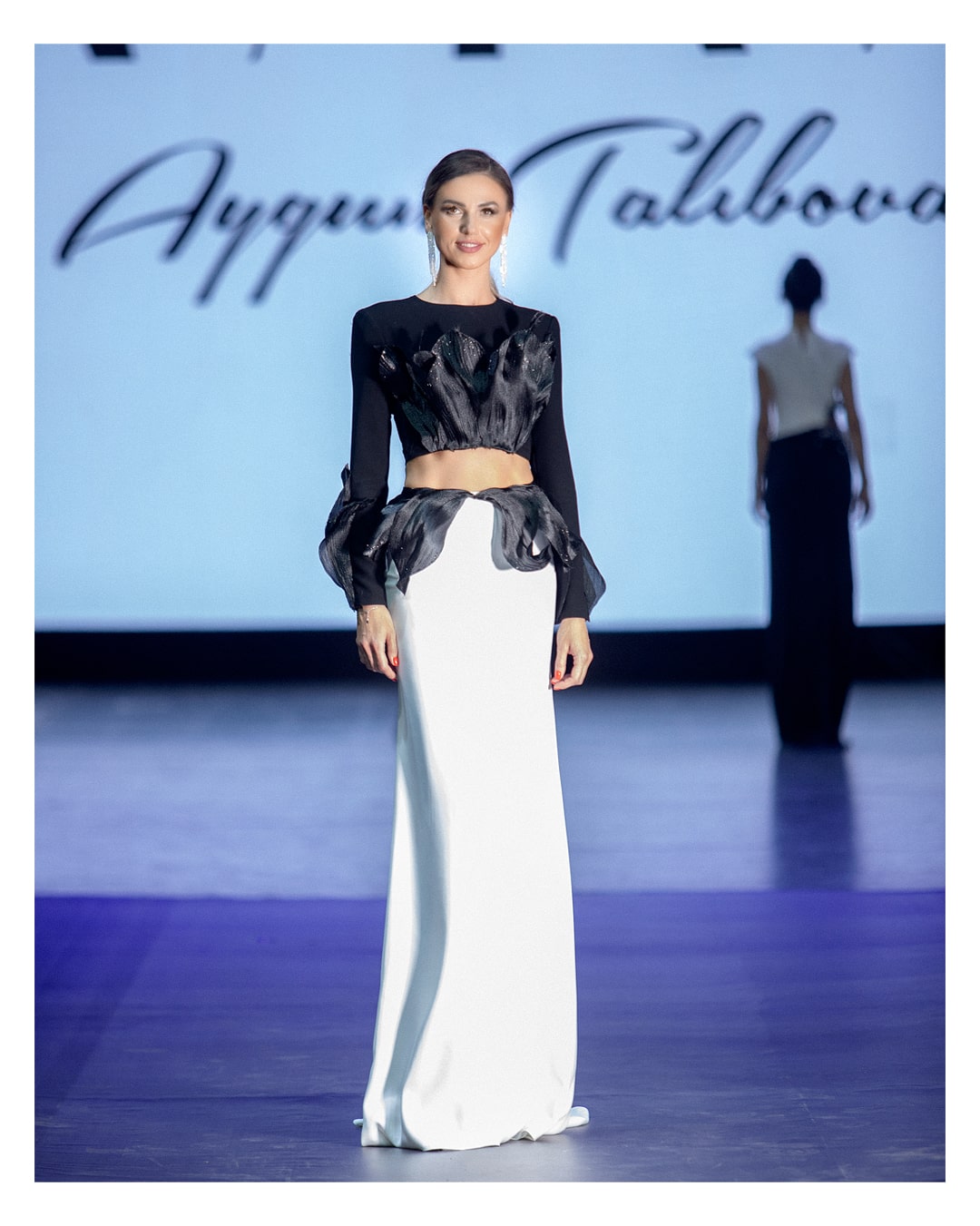 dress white and black